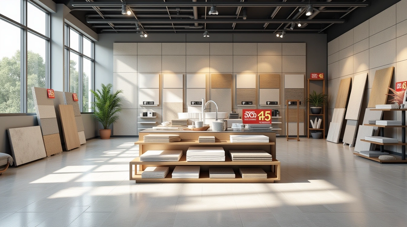 Le vaste choix de carrelages disponibles